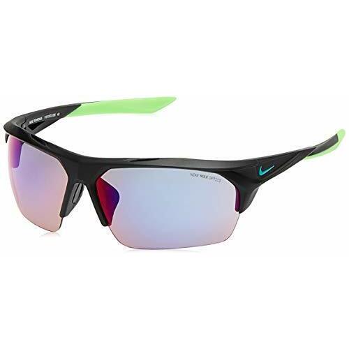 Nike EV1031-036 Terminus M Matte Black Green Sunglasses with Nike Bag