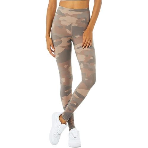 Alo Yoga Women`s High-waist Vapor Legging Putty Camouflage