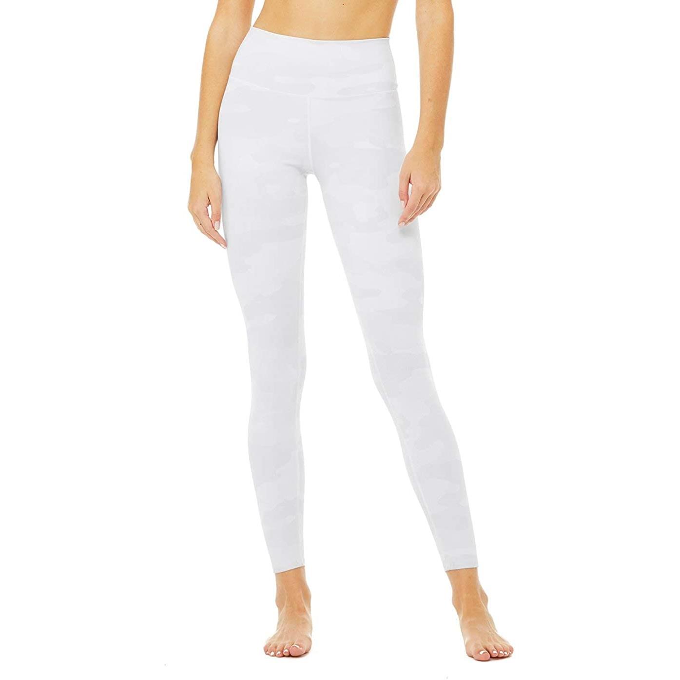 Alo Yoga Women`s High-waist Vapor Legging White Camouflage