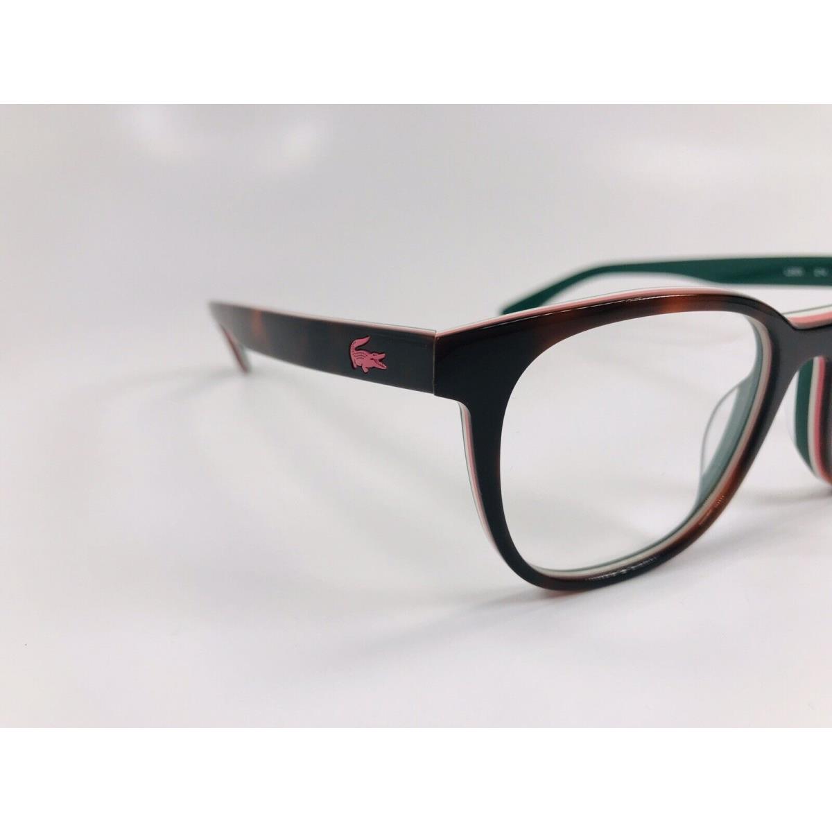 Lacoste eyeglasses  - 214 , Dark Havana & Multi Colored Layers Frame 3