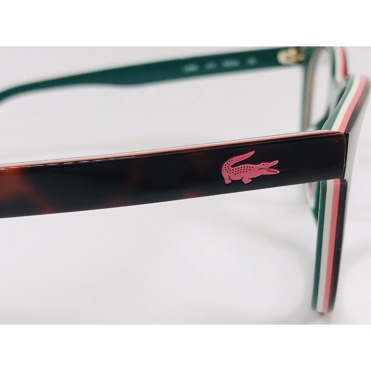 Lacoste eyeglasses  - 214 , Dark Havana & Multi Colored Layers Frame 5