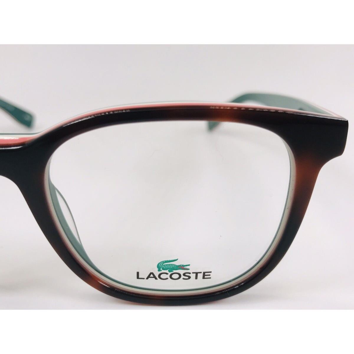 Lacoste eyeglasses  - 214 , Dark Havana & Multi Colored Layers Frame 6