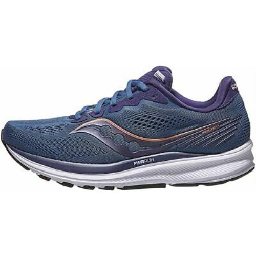 Saucony Women`s Ride 14 Running Shoes Midnight/copper 8 B M US