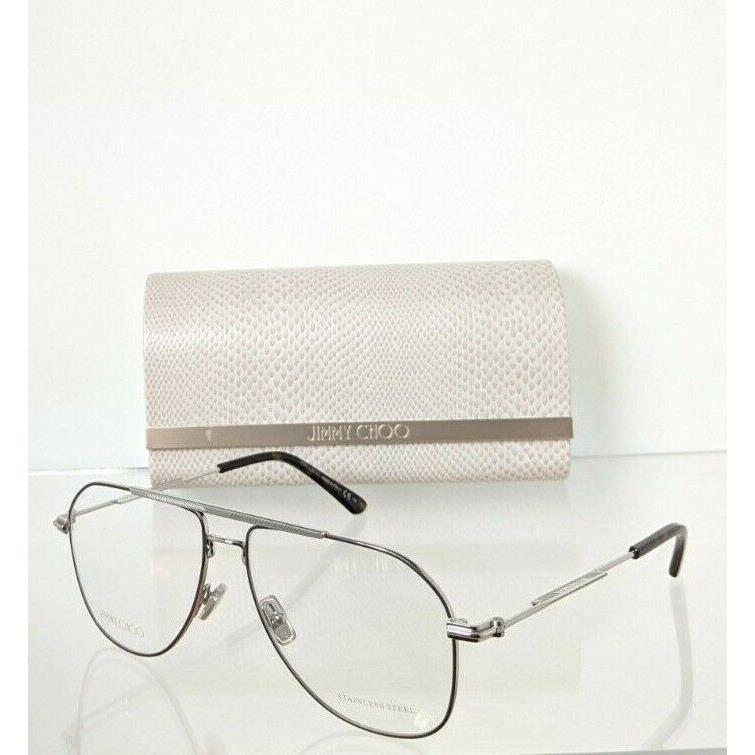 Jimmy Choo Eyeglasses JM005 Ylz Silver Brown Frame 58mm