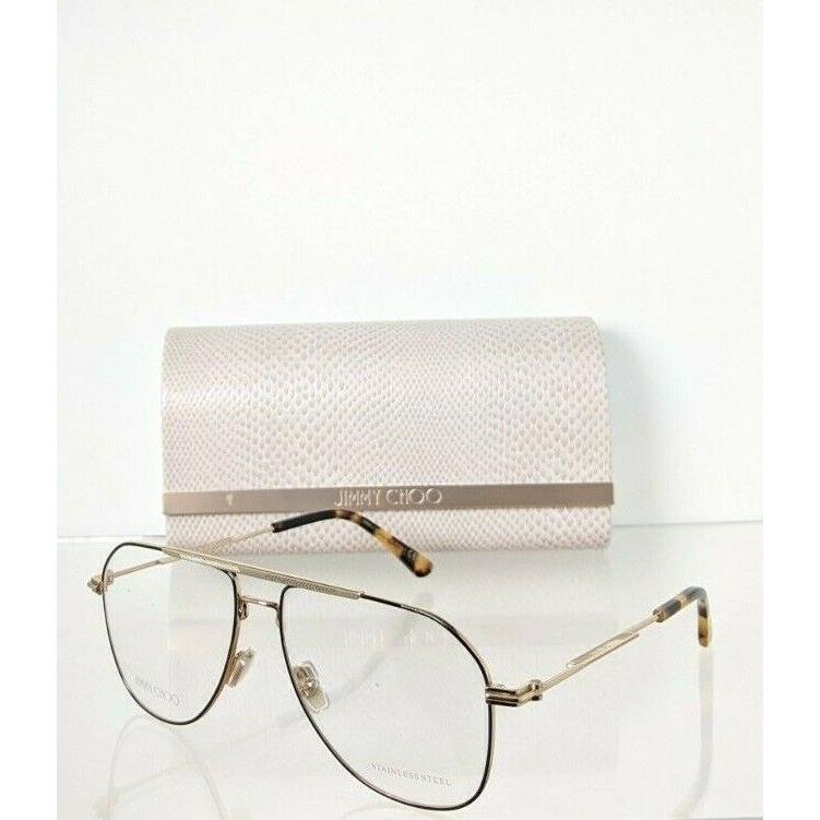 Jimmy Choo Eyeglasses JM005 005 06J Black Gold Frame 58mm