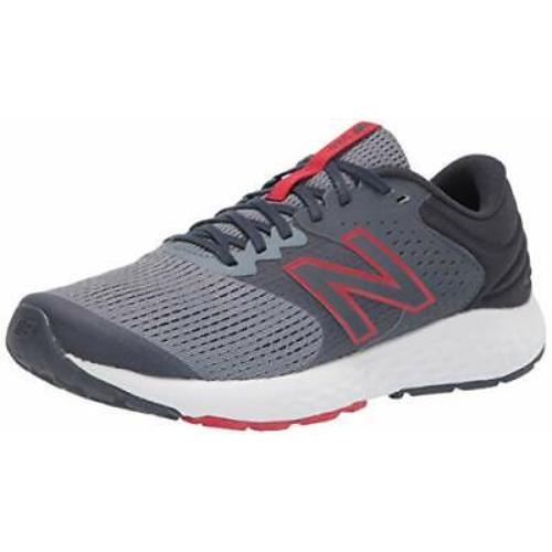 Balance Men`s 520 V7 Running Shoe Grey/red Size 10.5