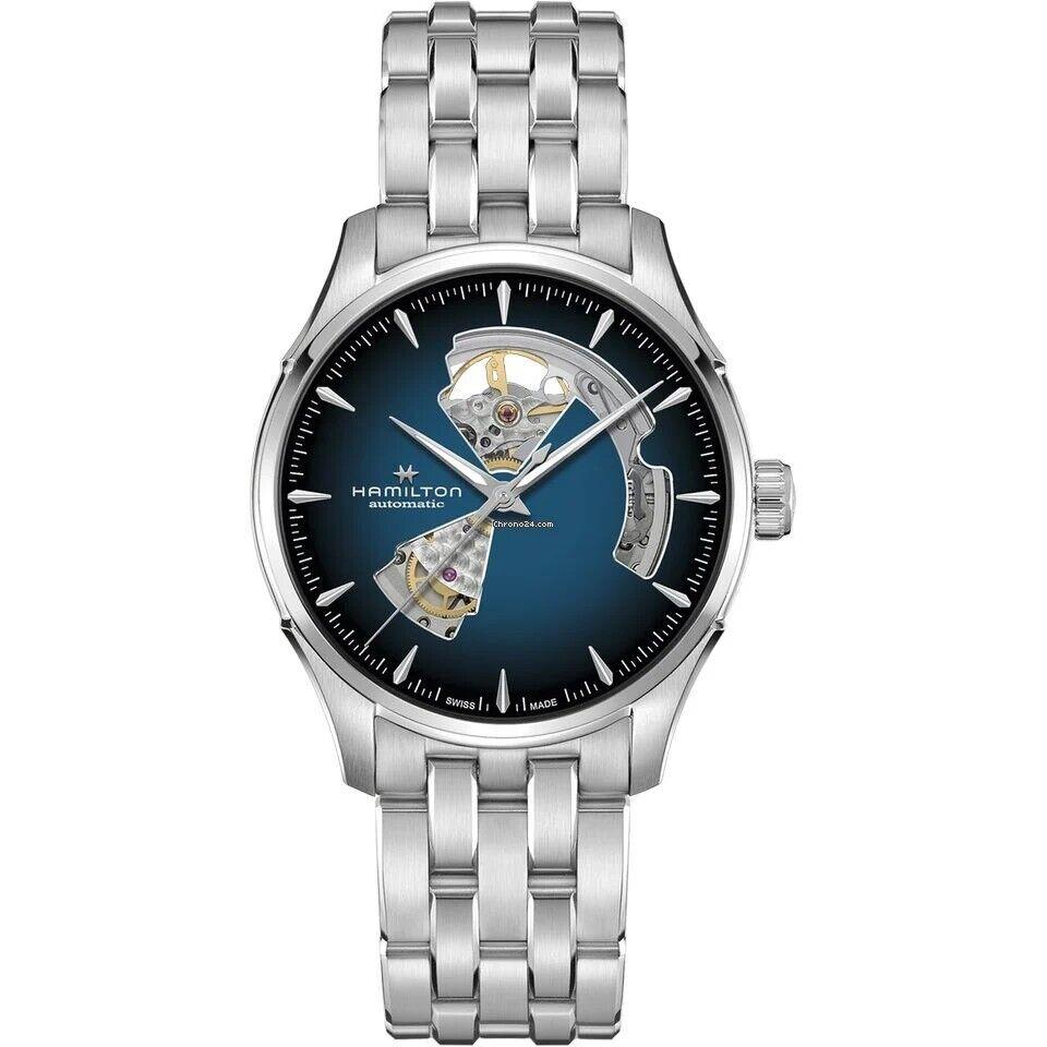 Hamilton Jazzmaster Open Heart Automatic H32675140 - Dial: Blue, Band: Silver