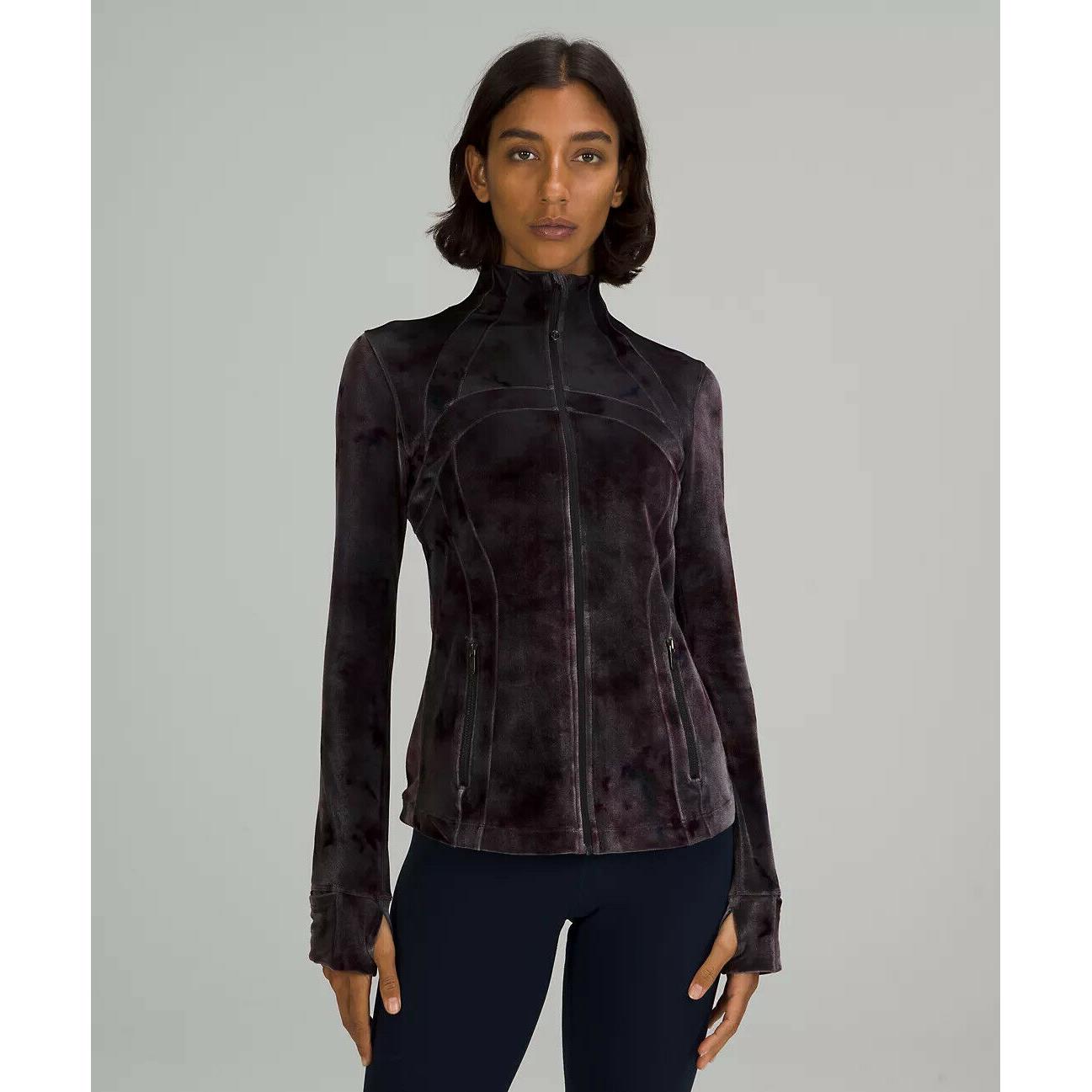 Lululemon Womens Define Jacket Velour Interstellar Dark Grey Size 14 Fitted