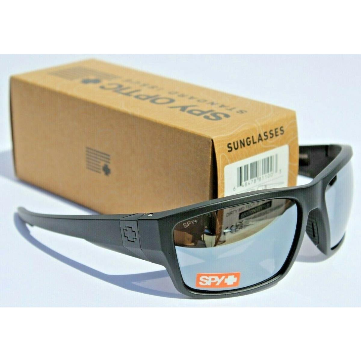 Spy Optics Dirty Mo Tech Sosi Sunglasses Matte Black/gray Silver Spectra Mirror