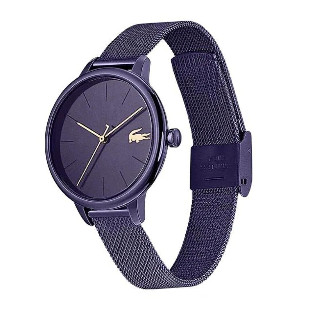 Lacoste Ladie`s Quartz Watch Purple with Mesh Stainless Steel Strap 2001130