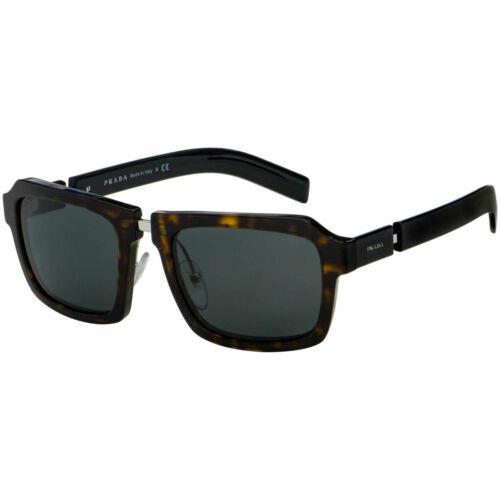 Prada Women`s Sunglasses Grey Lens Havana Acetate Square Frame 09XS-2AU5S053