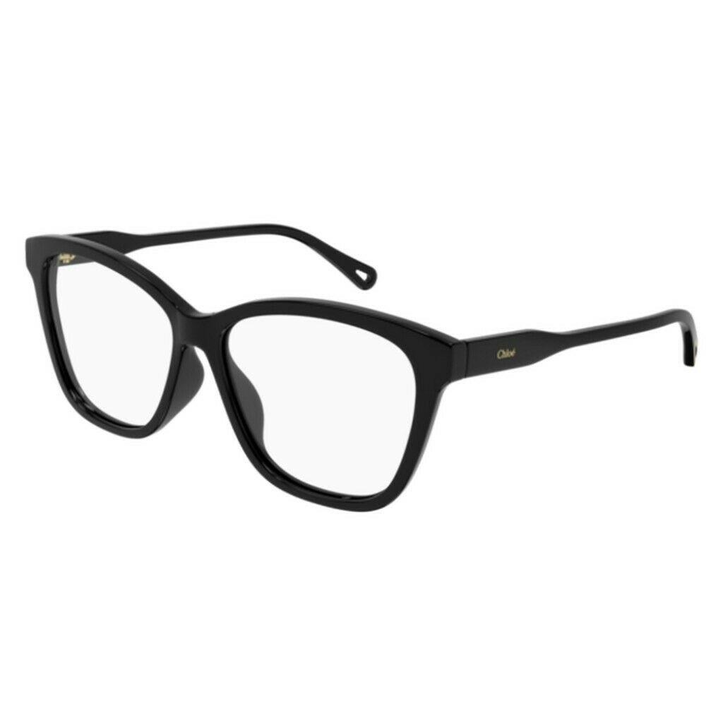 Chloé Chloe Rectangular Eyeglasses CH0084O-005 Black Frame Classic Full Rim Designer