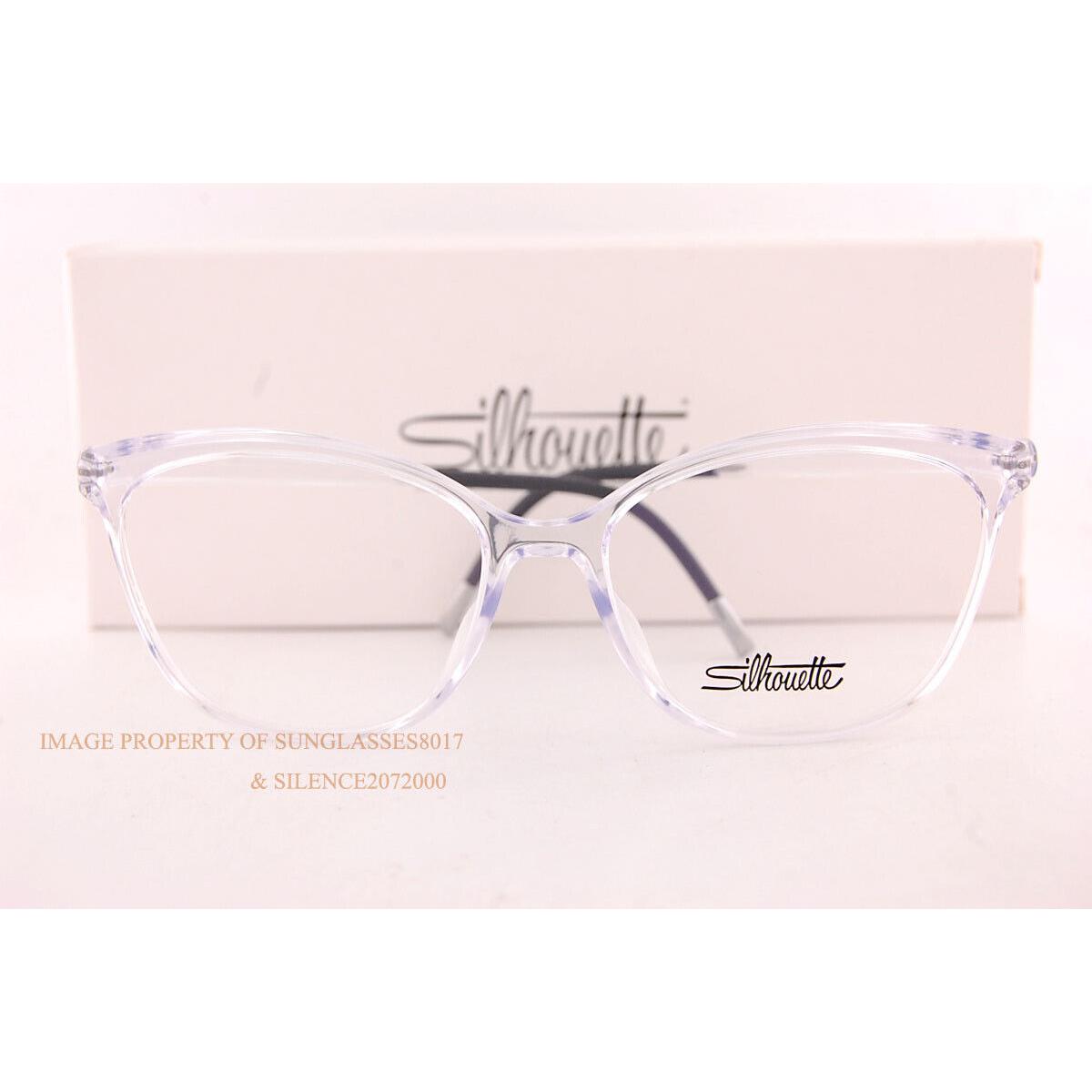 Silhouette Eyeglass Frames Eos View 1596 1010 Crystal 53mm Men Women