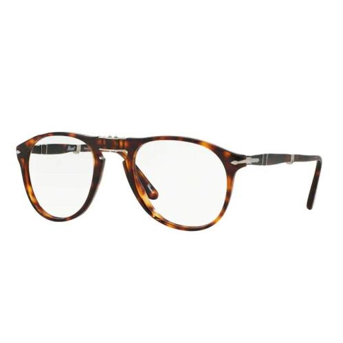 Persol 0PO9714VM 24 Brown Havana/ Silver Men`s Eyeglasses