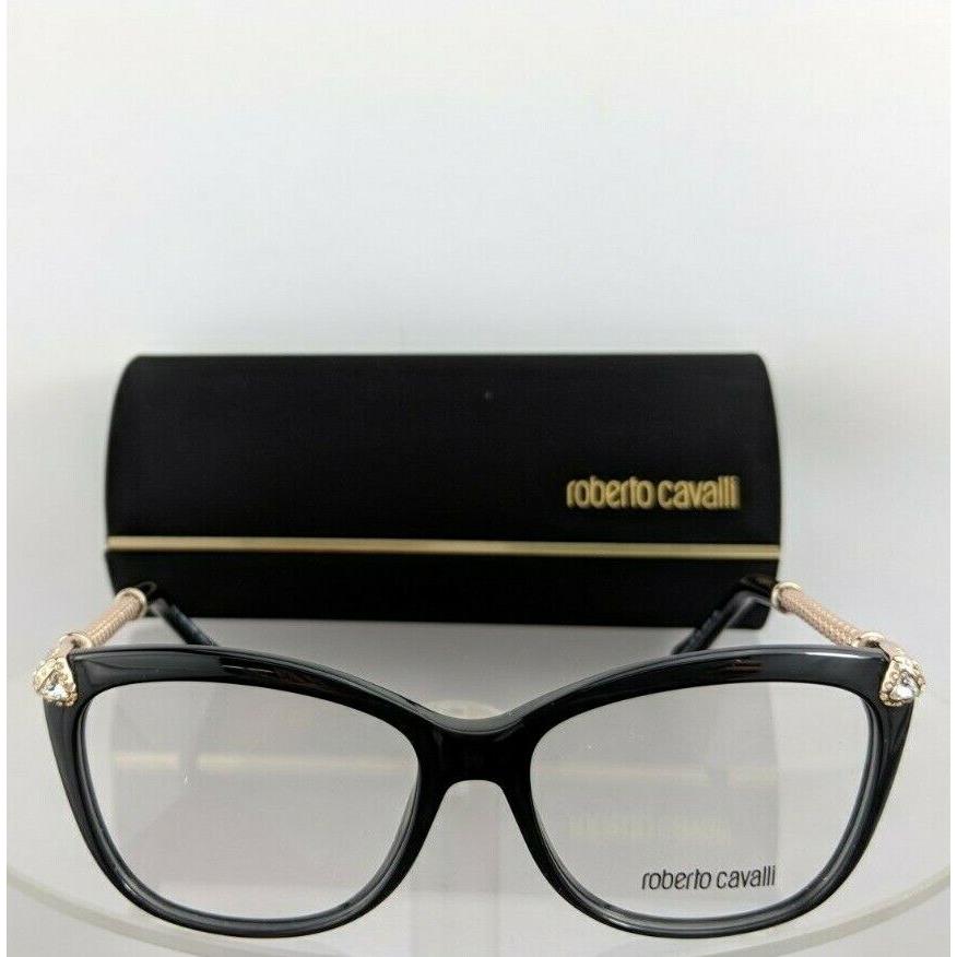 Roberto Cavalli eyeglasses  - Black & Gold Frame, Clear Lens 1