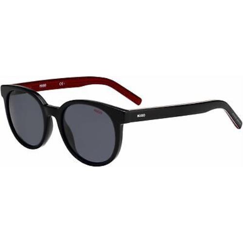 Hugo Boss Sunglasses - 1011 /S 0OIT - Black Red / Gray Blue 52-20-145