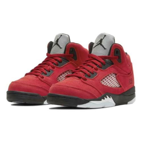 varsity red black and white jordan 5