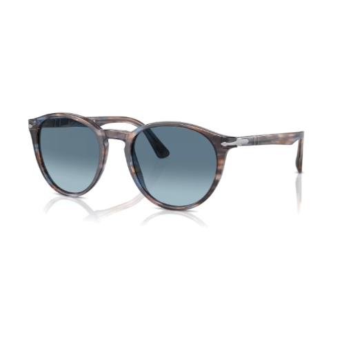 Persol PO3152S 1155Q8 Striped Blue Azure Gradient Blue 52 mm Men`s Sunglasses