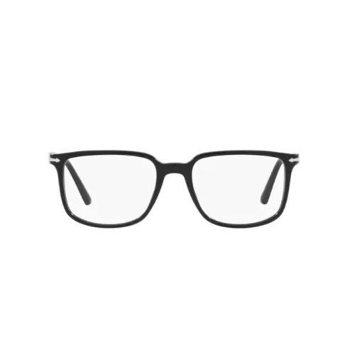 Persol 0PO3275V 95 Black/ Silver Rectangle Men`s Eyeglasses