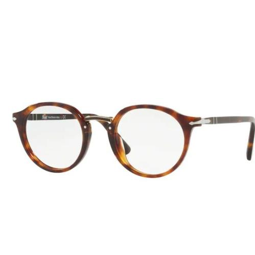 Persol 0PO3185V 24 Havana/ Silver Men`s Eyeglasses