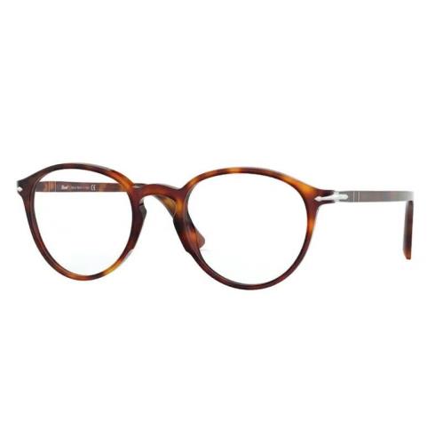 Persol 0PO3218V 24 Havana/ Silver Unisex Eyeglasses