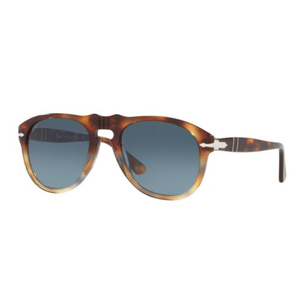 Persol Perso PO0649 1158Q8 52 Tortoise Spotted Brown/ Azure Blue Gradient Sunglasses