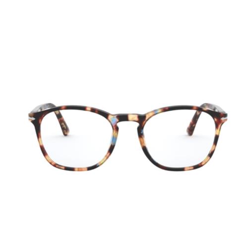 Persol 0PO3007VM 1058 Azure Brown Tortoise Square Men`s Eyeglasses
