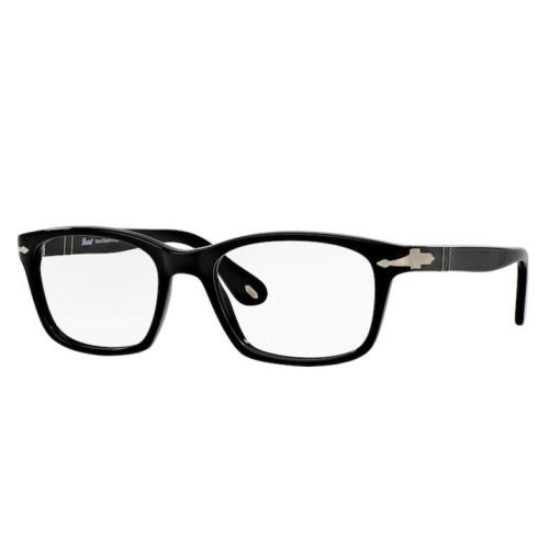 Persol 0PO3012V 95 Black/ Silver Square Men`s Eyeglasses