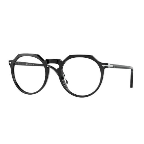 Persol 0PO3281V 95 Black / Silver Unisex Eyeglasses