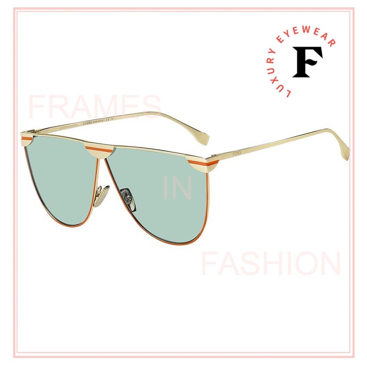 Fendi sunglasses  - Frame: Gold, Lens: Green 5