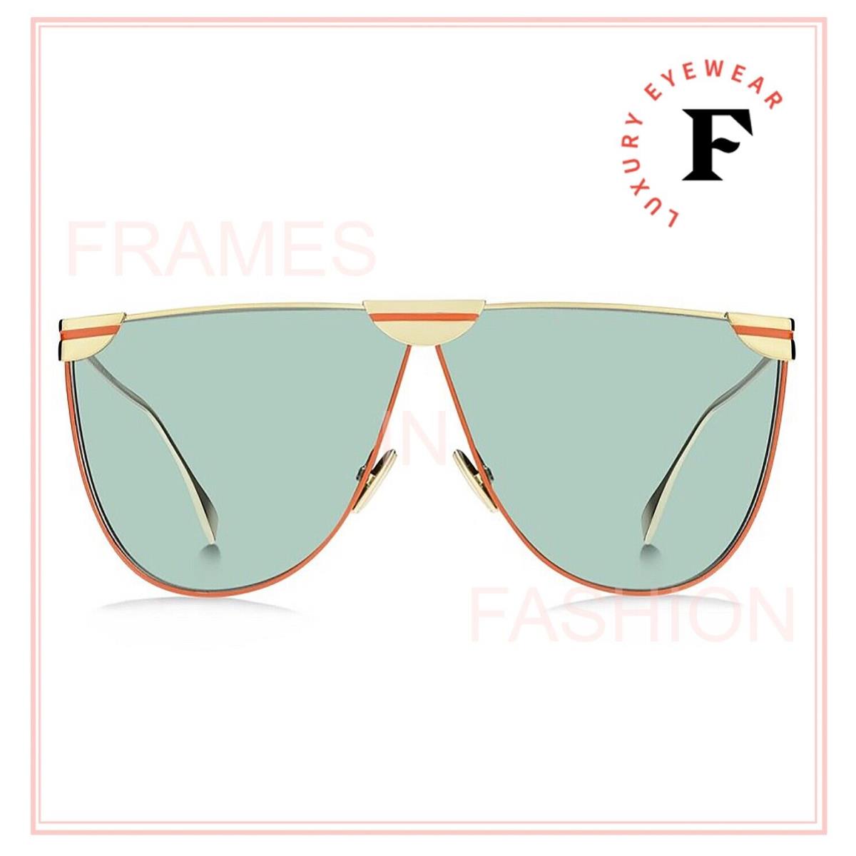 Fendi sunglasses  - Frame: Gold, Lens: Green 6