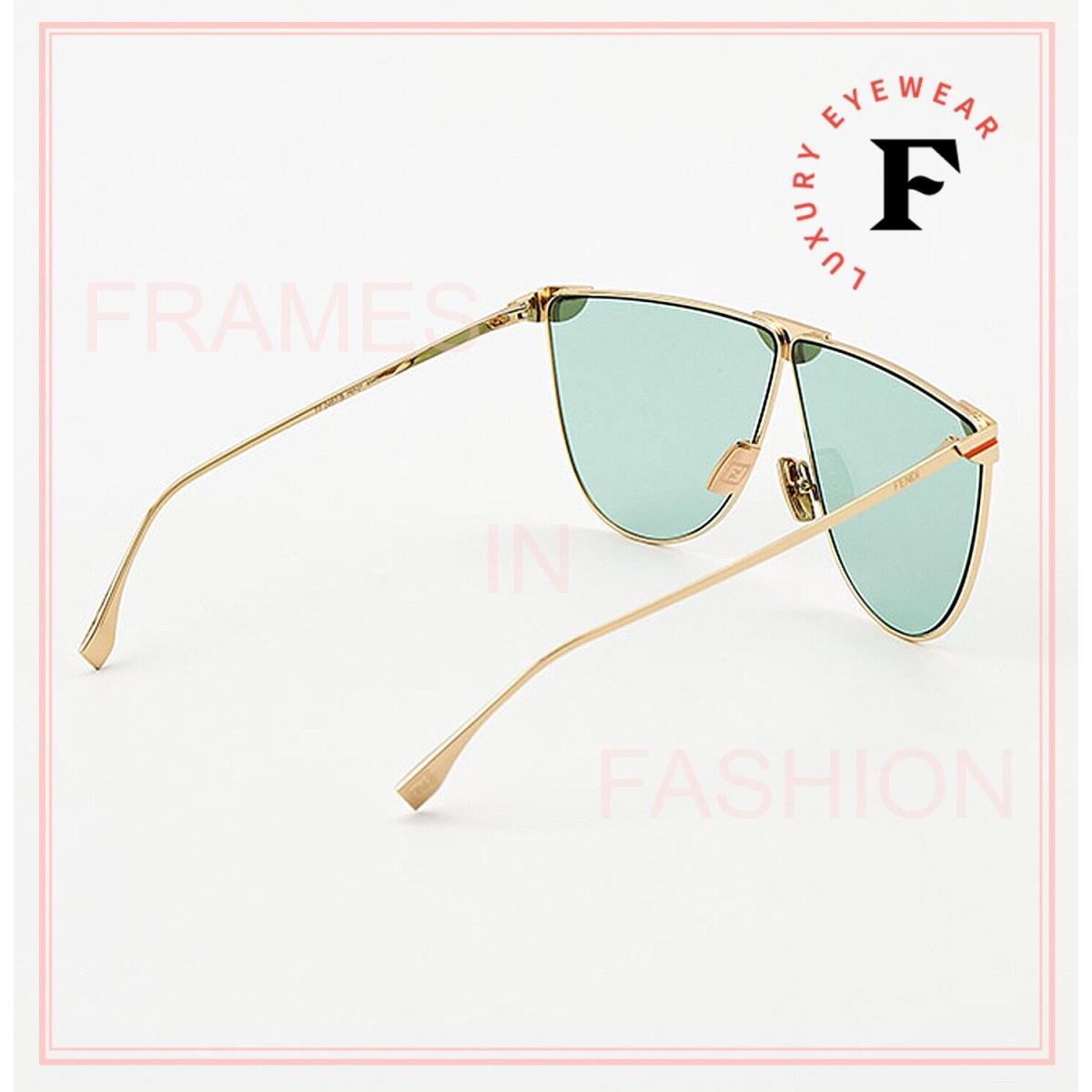 Fendi sunglasses  - Frame: Gold, Lens: Green 1