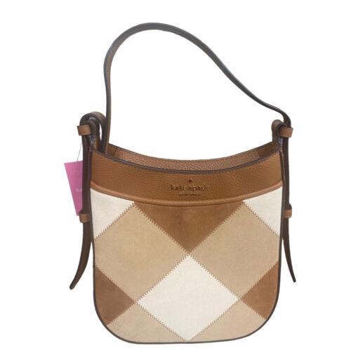 Kate Spade Patchwork Suede Leather Crossbody Bag - Warm Ginger