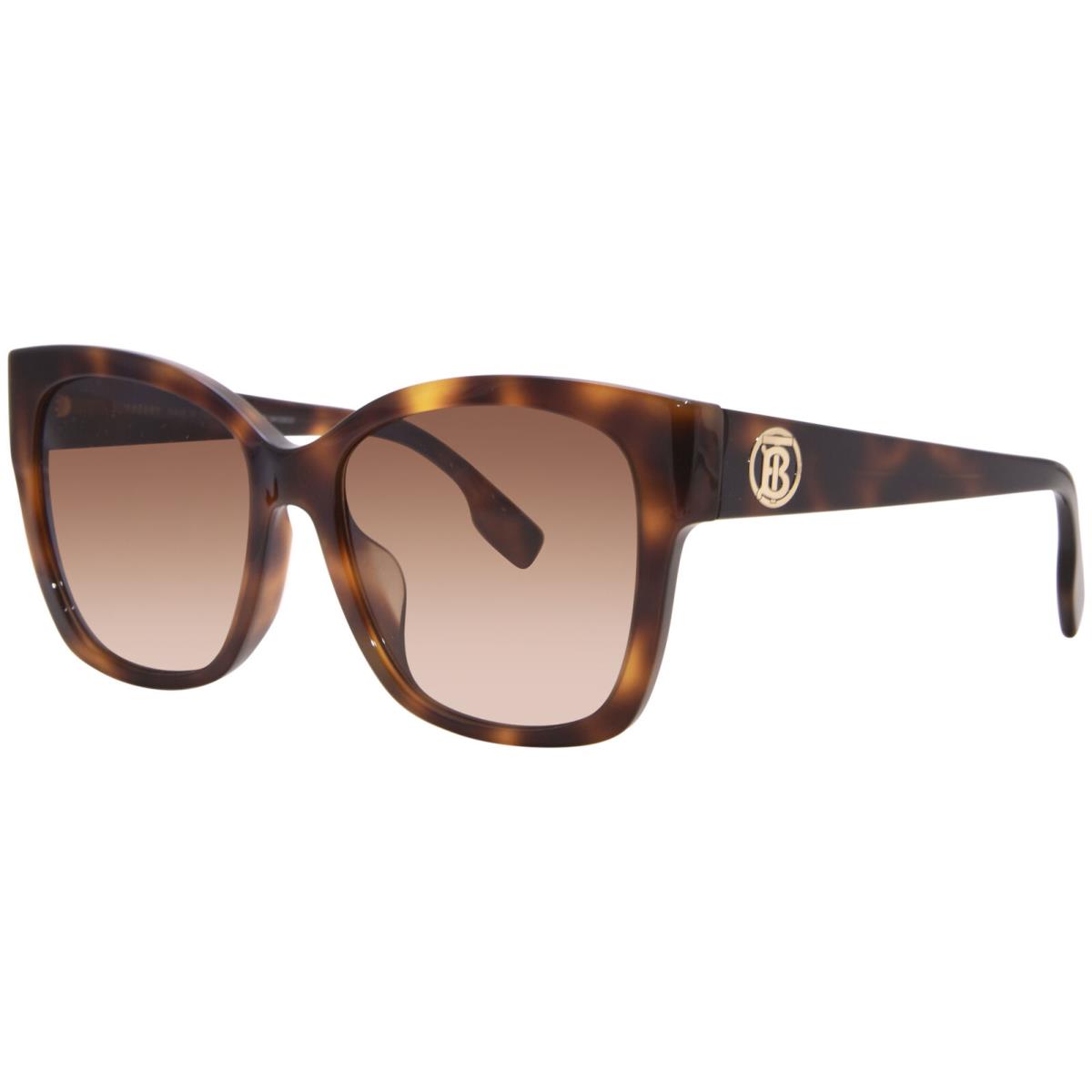 Burberry Ruth BE4345F 331613 Sunglasses Women`s Light Havana/brown Gradient 56mm