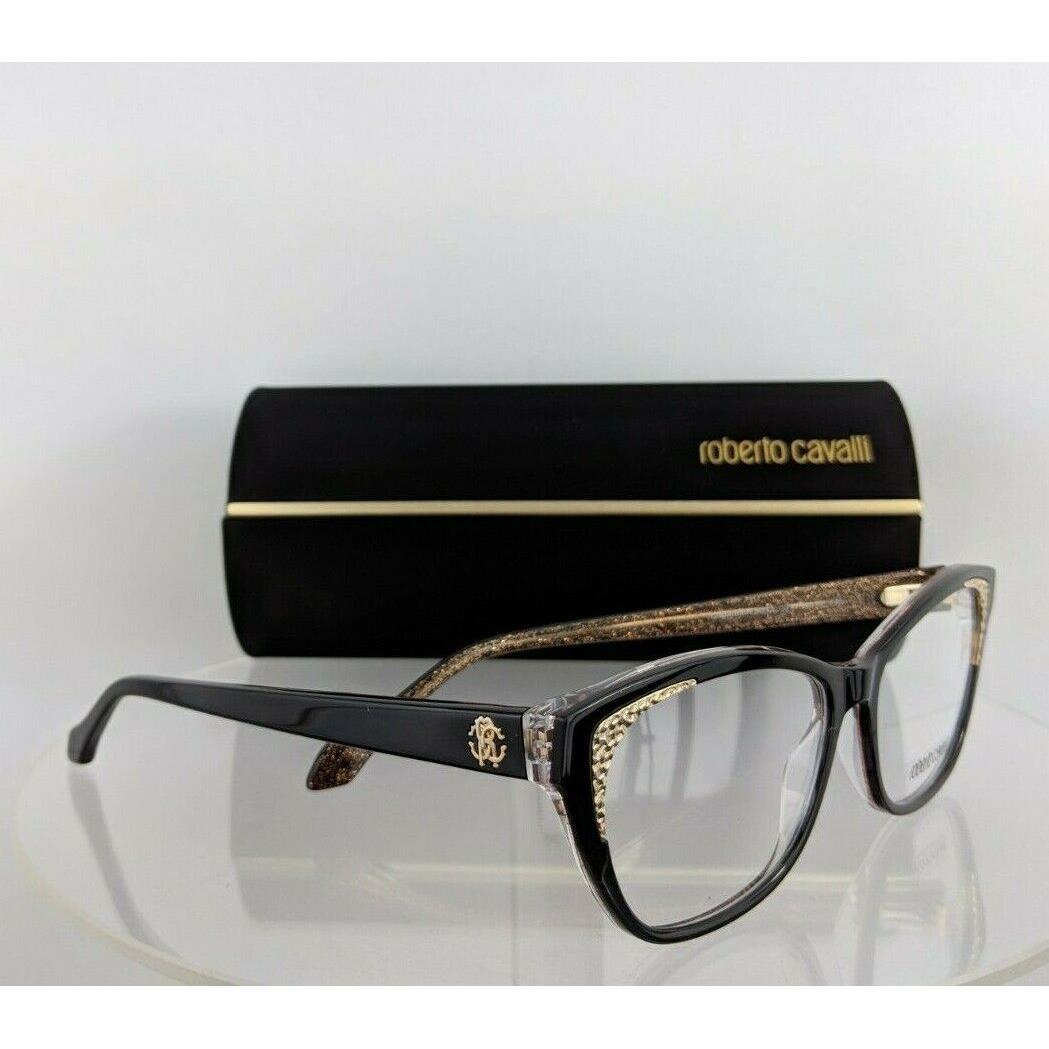 Roberto Cavalli eyeglasses  - Black/Gold Frame, Clear Lens 0