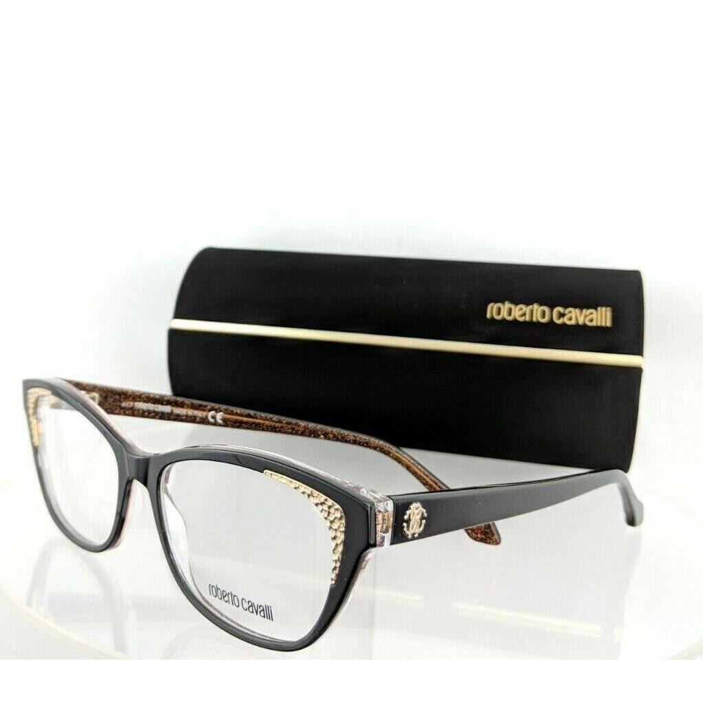 Roberto Cavalli eyeglasses  - Black/Gold Frame, Clear Lens 1