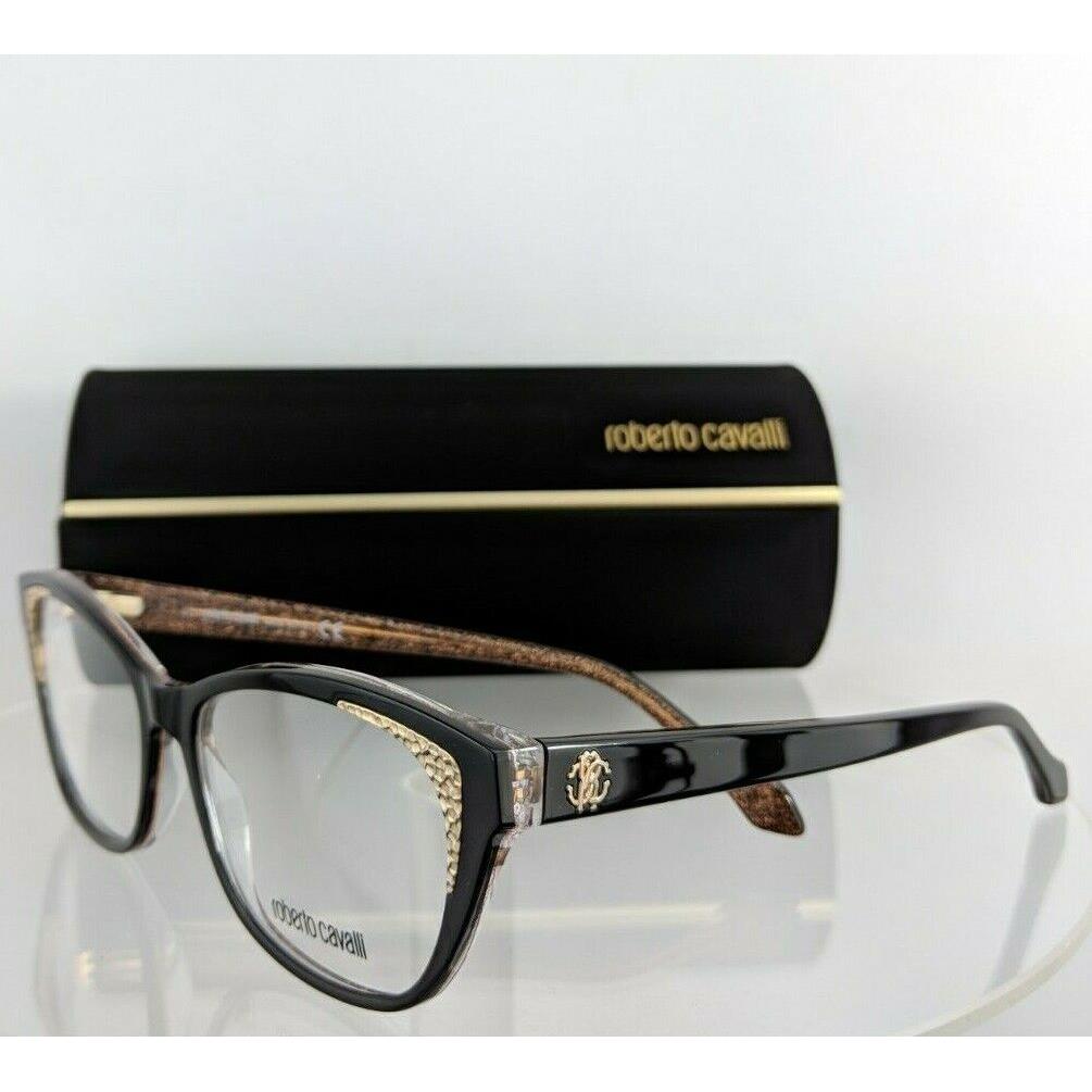 Roberto Cavalli eyeglasses  - Black/Gold Frame, Clear Lens 2