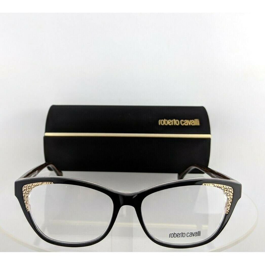 Roberto Cavalli eyeglasses  - Black/Gold Frame, Clear Lens 5