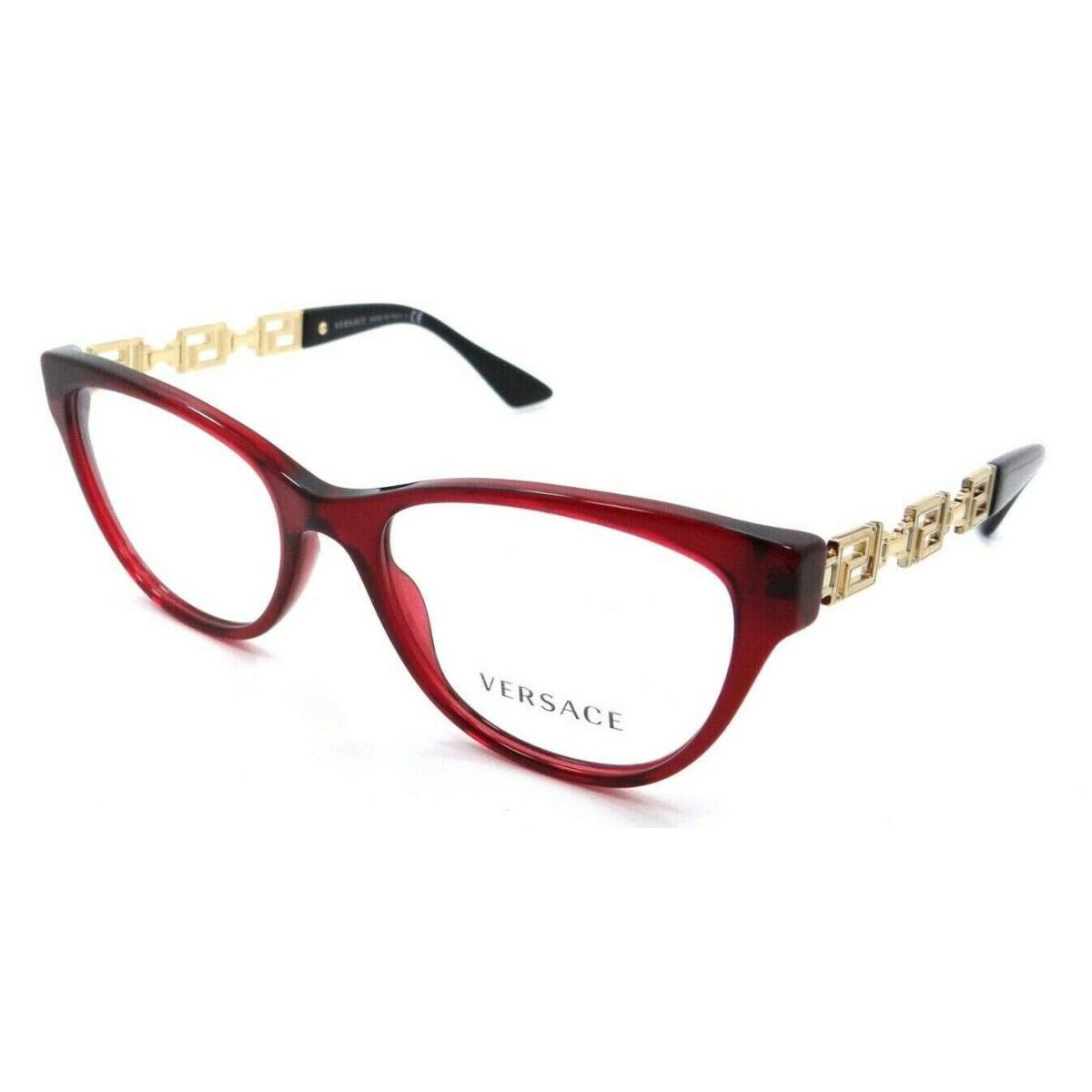 Versace Eyeglasses Frames VE 3292 388 52-18-140 Bordeaux Transparent Italy