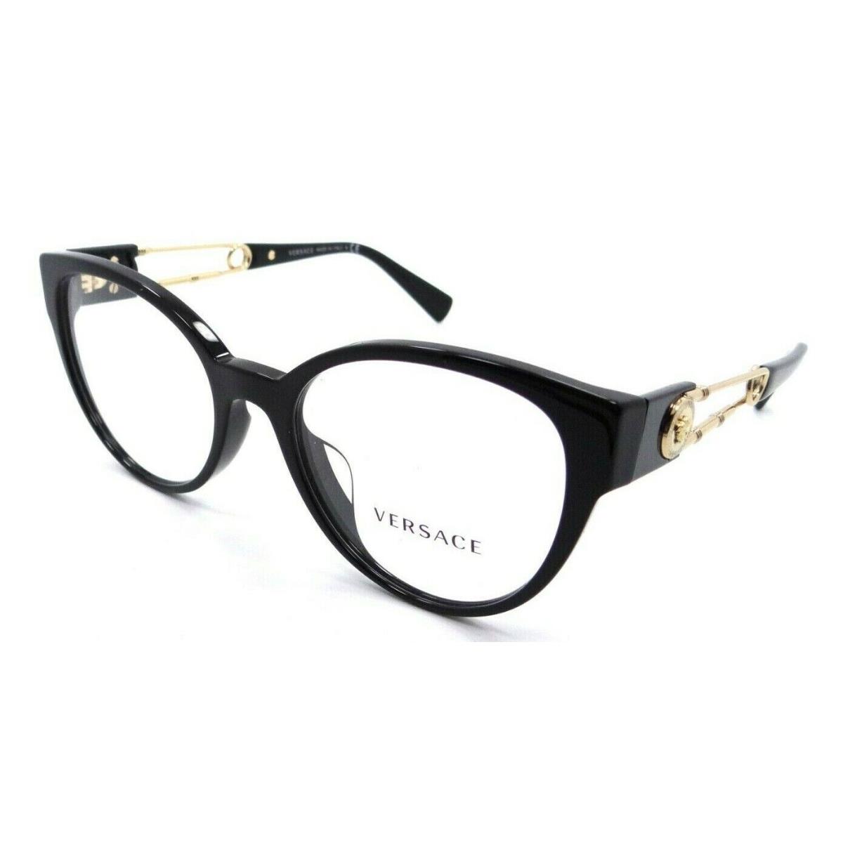 Versace Eyeglasses Frames VE 3307F GB1 54-19-140 Black Made in Italy