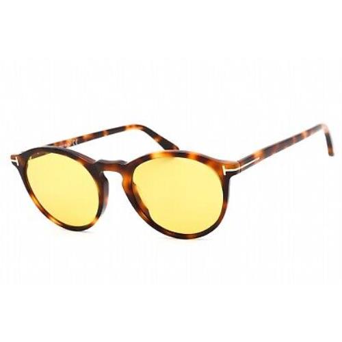 Tom Ford FT0904 53E Sunglasses Blonde Havana Frame Brown Lenses 52mm