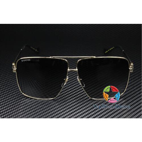 Gucci sunglasses  - Gold Frame, Shiny Grey Lens