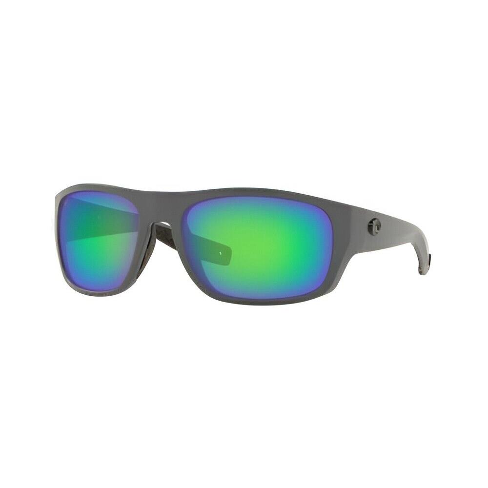 Costa Del Mar Sunglasses - Tico - Matte Gray Frame/green Mirror 580P Lens - Black Frame, Green Lens