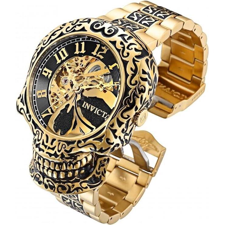 Invicta Men`s 50mm Skull Artist Series Automatic Skeletonized Bracelet Watch