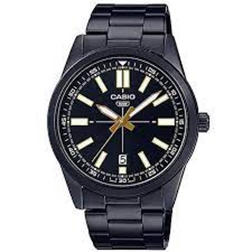 Casio General Black Stainless Steel Bracelet Men`s Watch MTP-VD02B-1EUDF