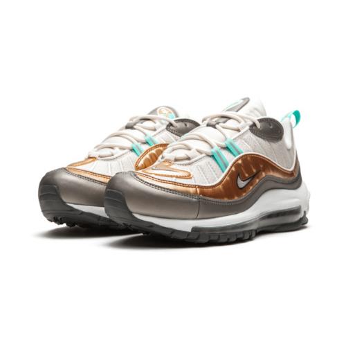 Nike Air Max 98 SE Women`s Size 6 No Lid Phantom Metallic Pewter BV6536-002 - Brown