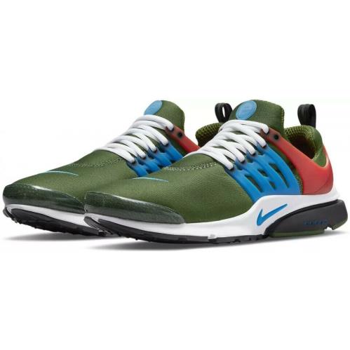 Nike Air Presto Mens Size 10 Sneaker Shoes CT3550 300 Forest Green Photo Blue