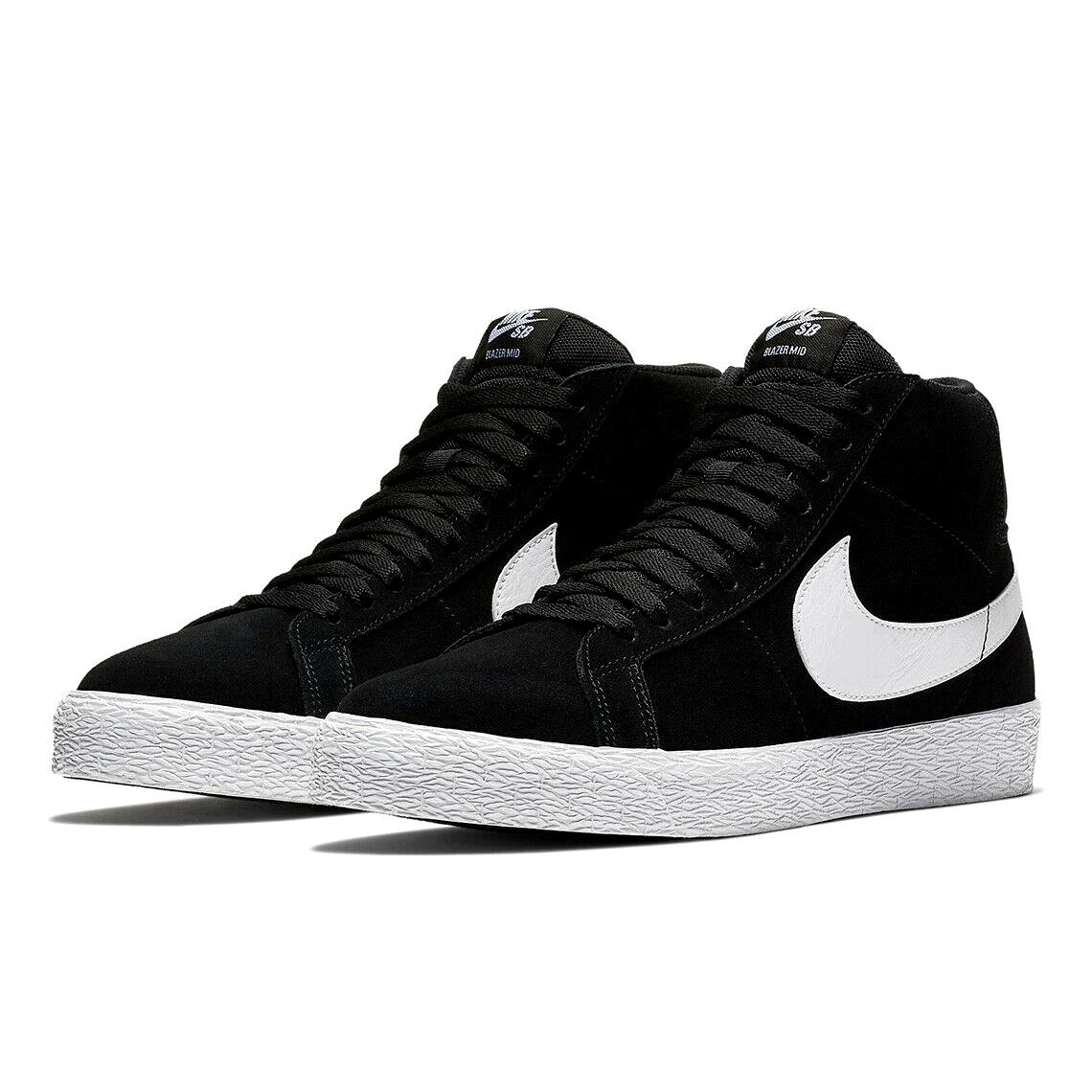 Nike SB Zoom Blazer Mid Mens Size 11.5 Sneaker Shoes 864349 002 Black White - Black