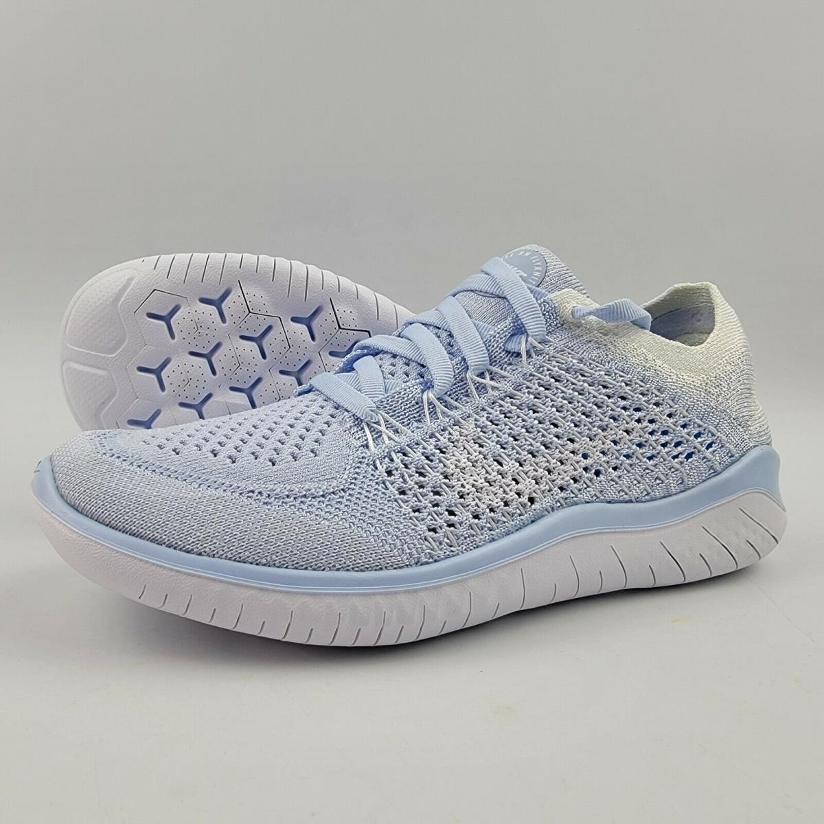 Nike Free Flyknit 2018 Shoes Hydrogen Blue White 942839-402 Womens 5 | 884802508311 - Nike shoes Free Flyknit - Blue | SporTipTop