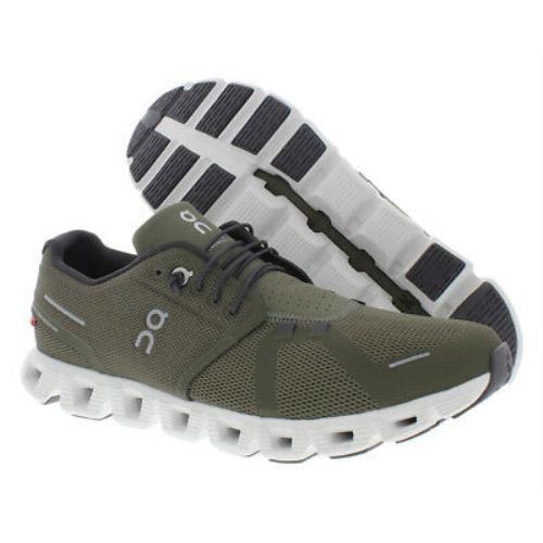 On-running On Running Cloud 5 Mens Shoes Size 8.5 Color: Olive/white